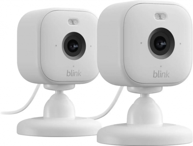 Blink Mini 2 Slimme Binnenhuis Beveiligingscamera 2st set Wit