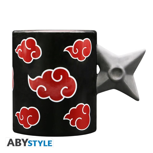 Abysse NARUTO SHIPPUDEN - Mok met 3D-handvat - Akatsuki Shuriken x2