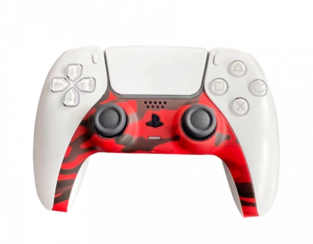 Piranha PS5 Controller Skins - Camo Rood
