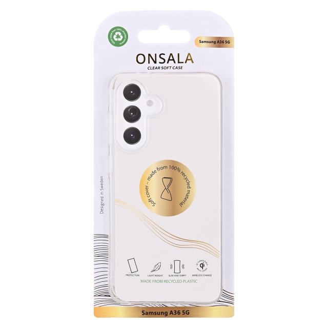 Onsala Mobilskal Samsung A36 5G TPU Återvunnen Transparent