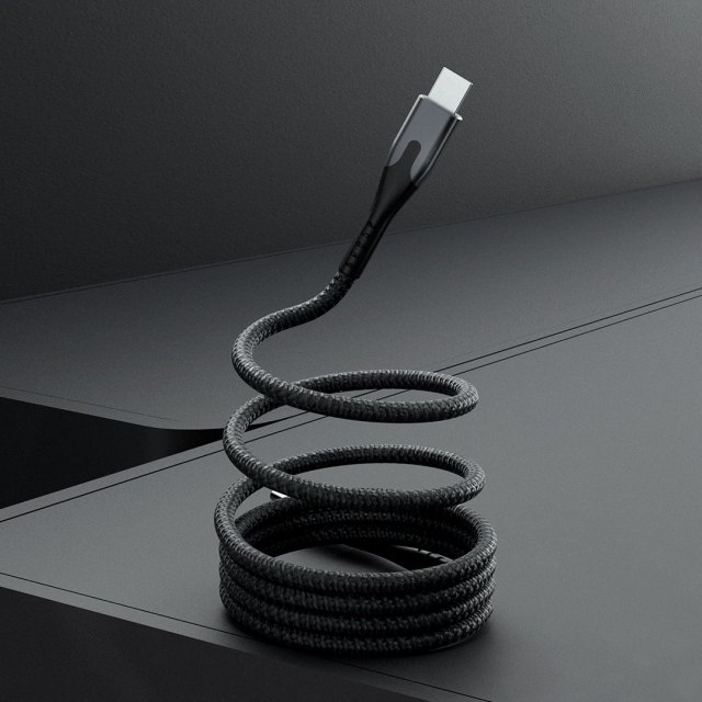 STATIK MagStack Magnetic Cable Pro USB-C to USB-C 2m Black