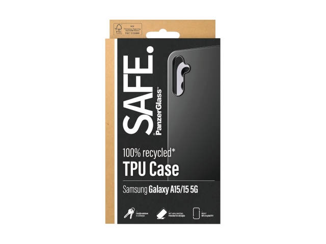PanzerGlass SAFE. by PanzerGlass Shell to Samsung Galaxy A15, A15 5G, Black
