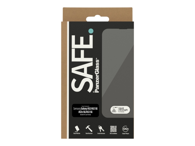 PanzerGlass SAFE. by PanzerGlass Screen Protector Samsung Galaxy A52, A52 5G, Black Transparent