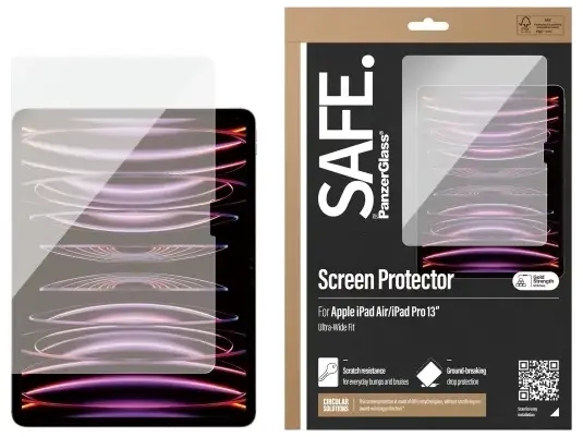 PanzerGlass SAFE Screen protectors Apple iPad Pro 13, iPad Air ULTRA-WIDE fit