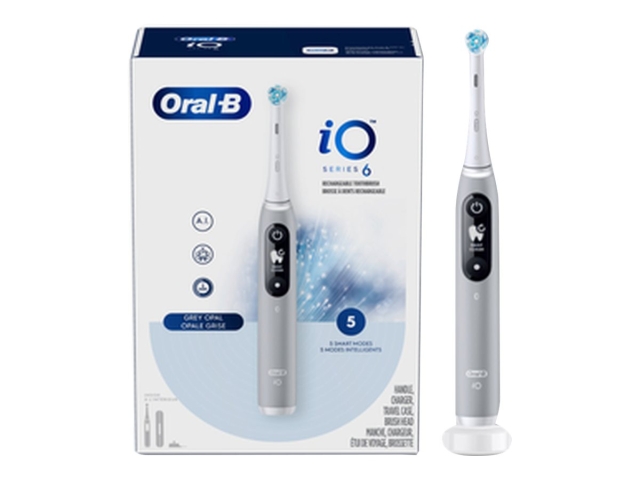 Oral B iO Series 6 Electric toothbrush, Opal grey