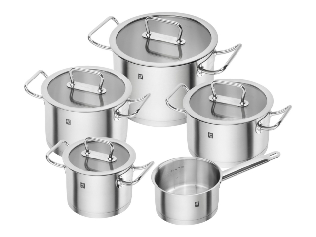 Zwilling Pro cauldron set 5 pcs, Silver