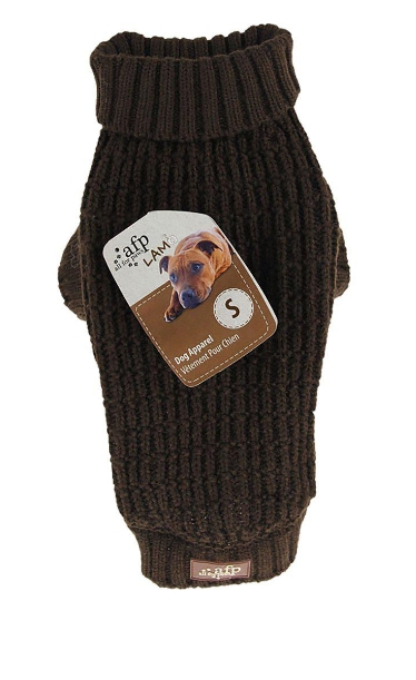 AFP All For Paws - Gebreide Honden Trui Fishermans Bruin L 35.6CM - (632.9136)
