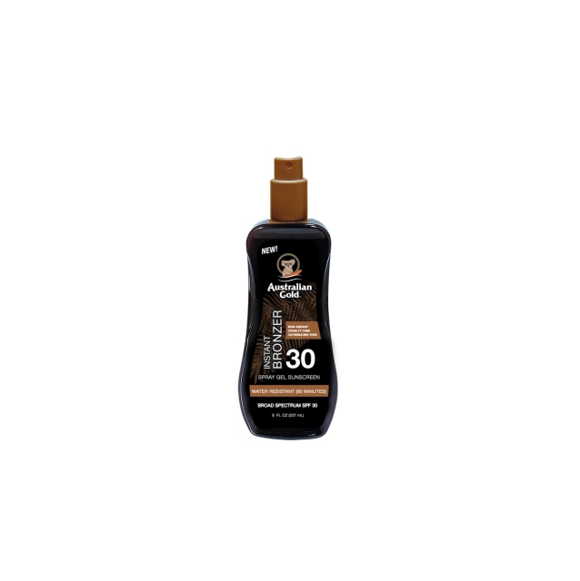 Australian Gold Zonnebrand Spray Gel w. Instant Bronzer SPF 30 237 ml