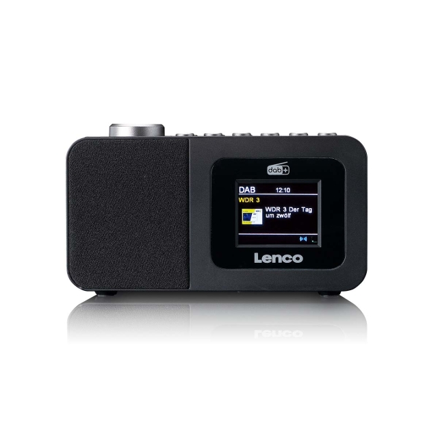 Lenco DAB+/FM Radio wekker met kleurendisplay, sleeptimer en dubbele alarmfunctie Zwart