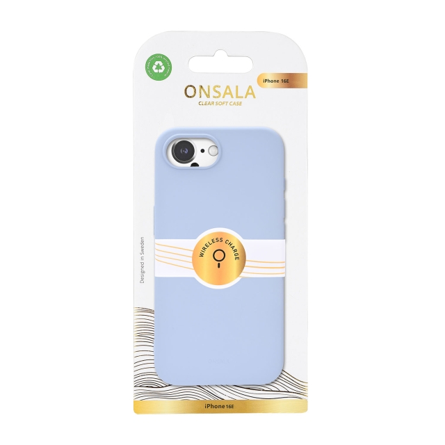 Onsala Mobilskal iPhone 16E Baksida med Silikonkänsla MagSerie Återvunnen Summer Sky
