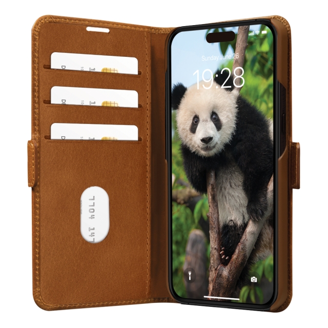 dbramante1928 Copenhagen Flip Case - iPhone 15 - Tan