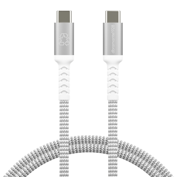 dbramante1928 Gevlochten USB-C naar USB-C kabel - 1,2 m - Grijs