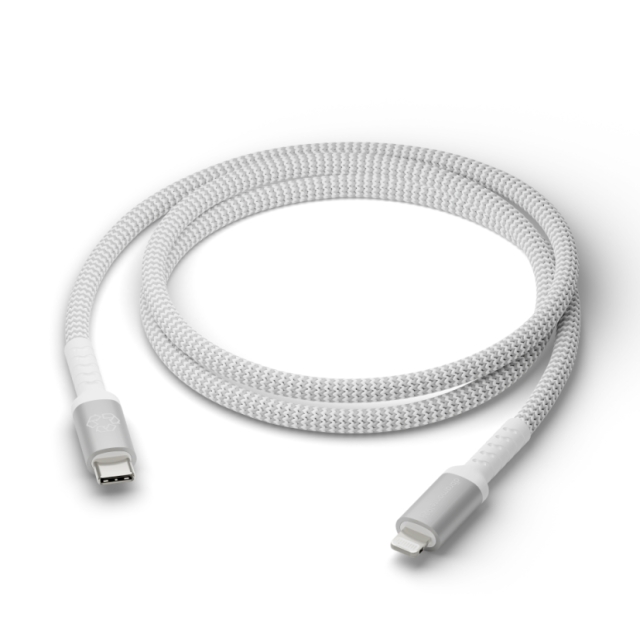 dbramante1928 Re-Charge BRD-kabel - USB-C naar Lightning, 1,2 m - Wit