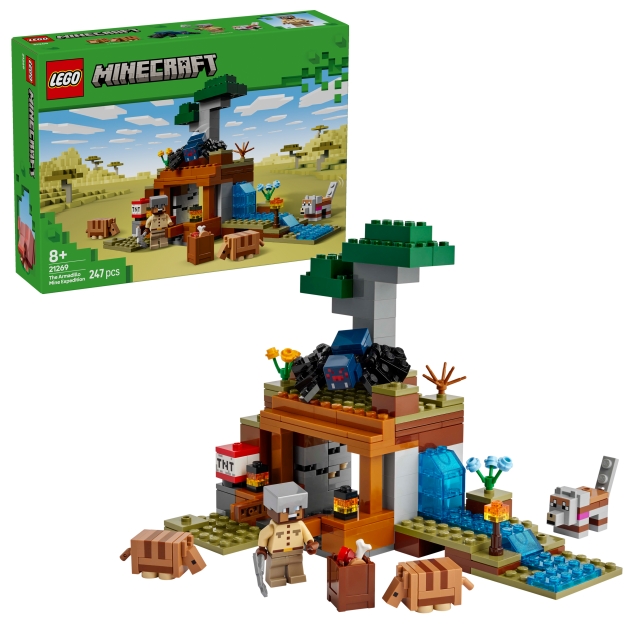 LEGO Minecraft - De gordeldiermijn expeditie (21269)