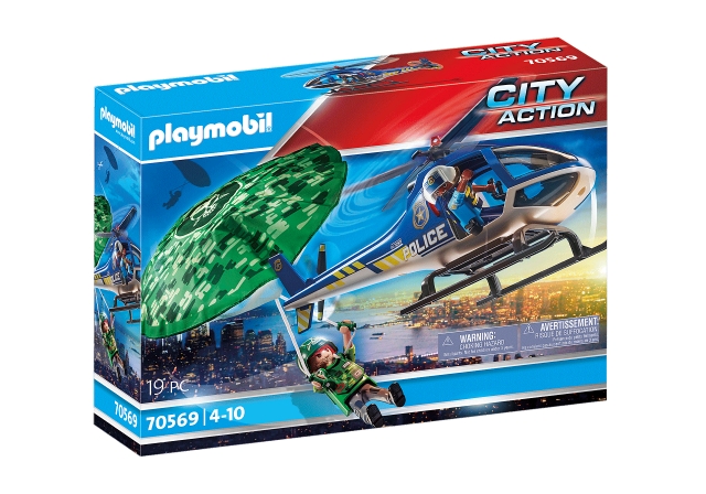 Playmobil Politiehelikopter - Parachute achtervolging (70569)