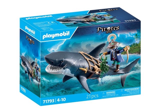 Playmobil Reuzenhaai met piraat (71793)