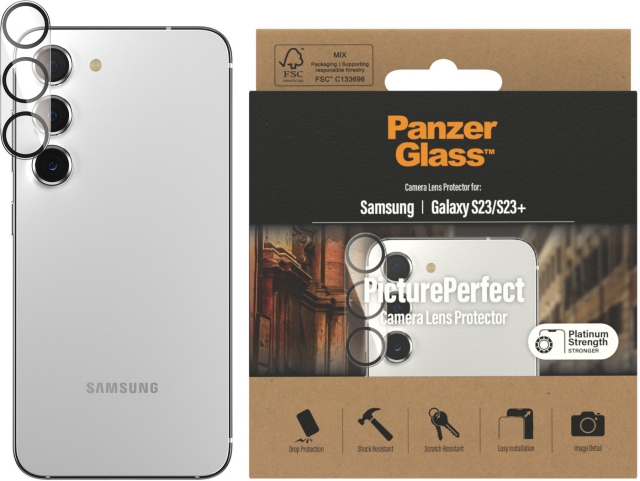 PanzerGlass PicturePerfect cameralens cover, Samsung Galaxy S23 / S23+