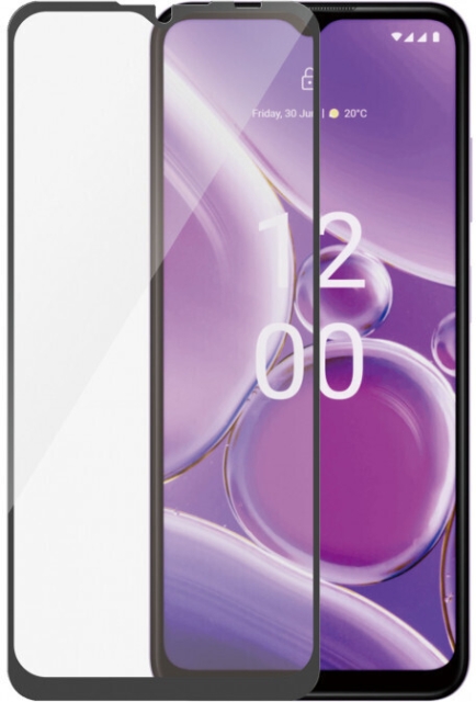 PanzerGlass Ultra-wide Fit gepantserd glas, Nokia G42 5G, zwarte rand