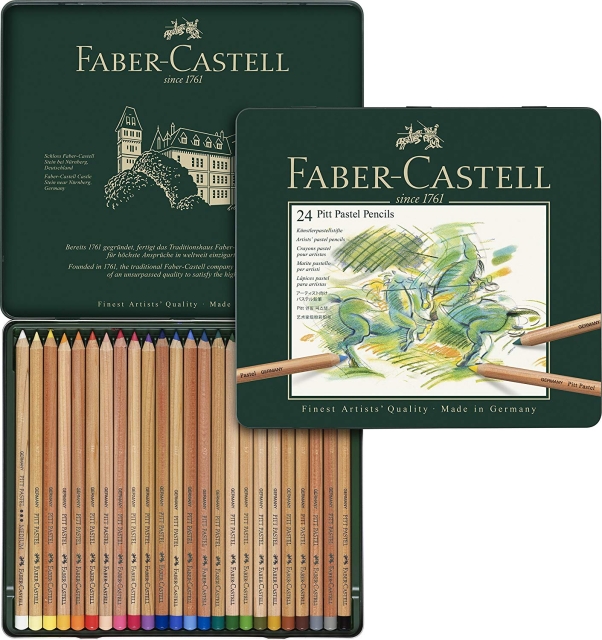 Faber-Castell Kleurpotlood Pitt Pastel blik van 24 (112124)