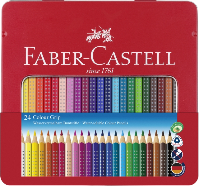 Faber-Castell Kleurpotlood Colour Grip blik van 24 (112423)