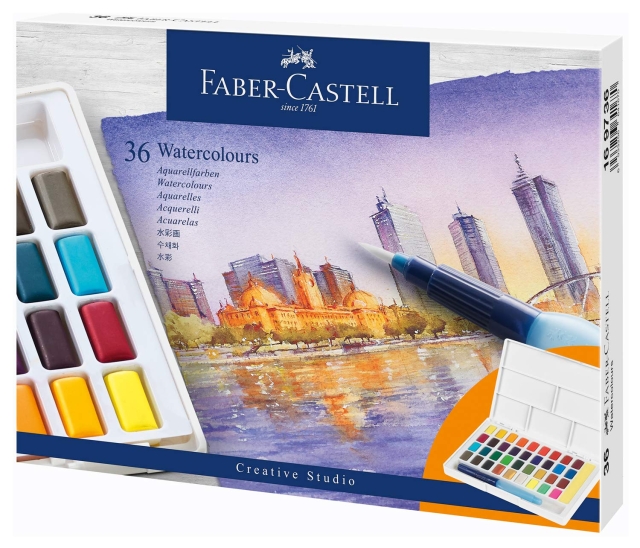 Faber-Castell Aquarelverf in pannetjes 36ct set (169736)