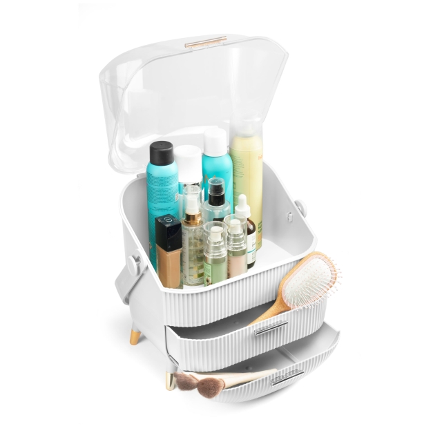 Gillian Jones Grote organizer met handvat en 2 lades - Wit - Groot