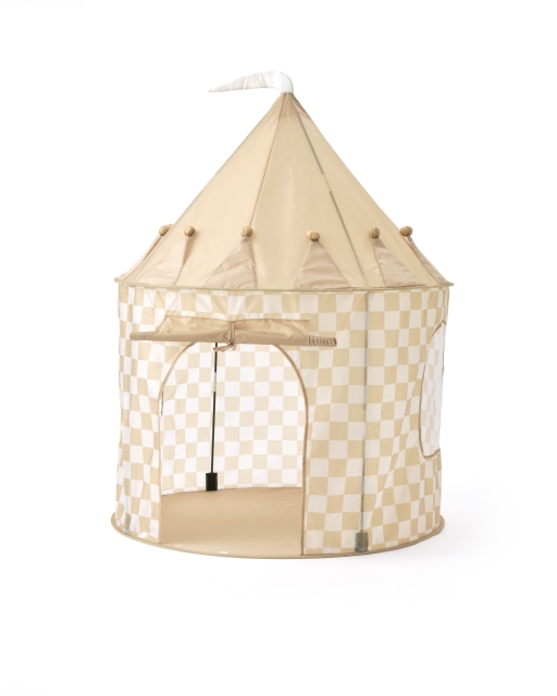 Kids Concept Star - Speeltent Check Geel - (1000929)