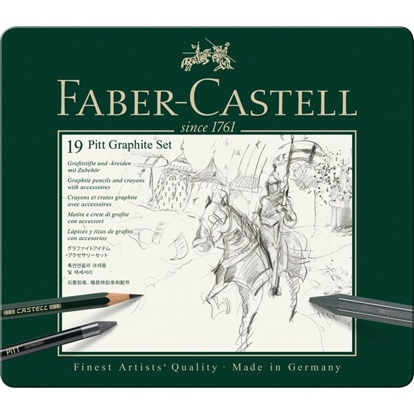 Faber-Castell Set Pitt Grafiet blik van 19 (112973)