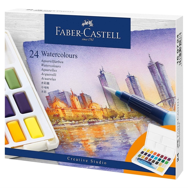 Faber-Castell Aquarelverf in pannenset 24ct (169724)