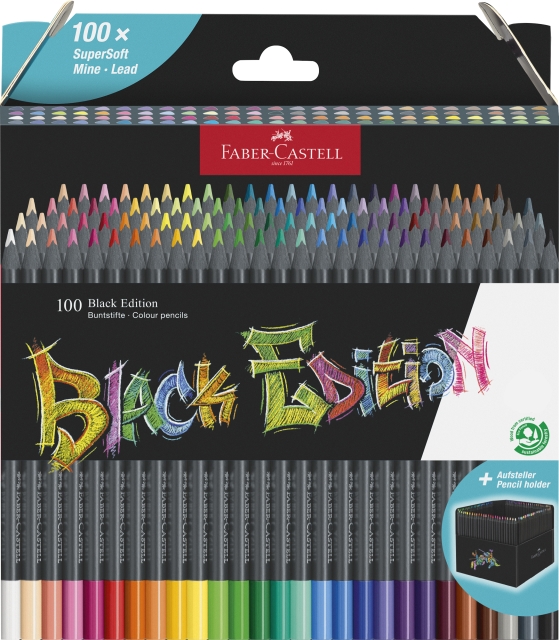 Faber-Castell Kleurpotloden Black Edition (100 stuks) (116411)