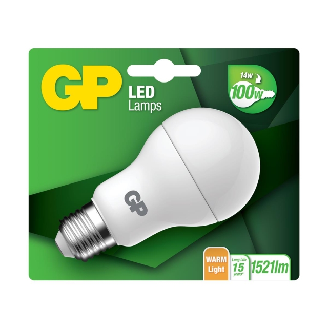 GP LED Lamp Classic, E27, 14W (100W), 1521lm