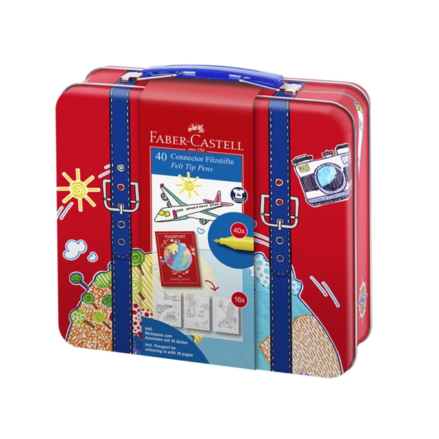 Faber-Castell Connector vezelstiften in koffer, 40 stuks (155535)