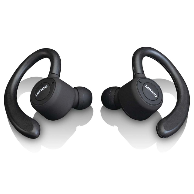 Lenco Sport IPX5 TWS Bluetooth®-oortelefoon Zwart