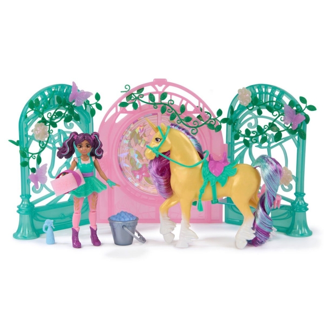 Unicorn Academy Ava & Leaf Stall Speelset - (6072051)