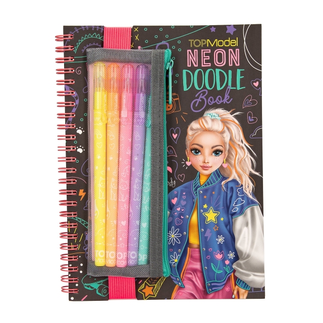 TOPModel TOPModel Neon Doodle Boek met Neon Pen Set - (413217)