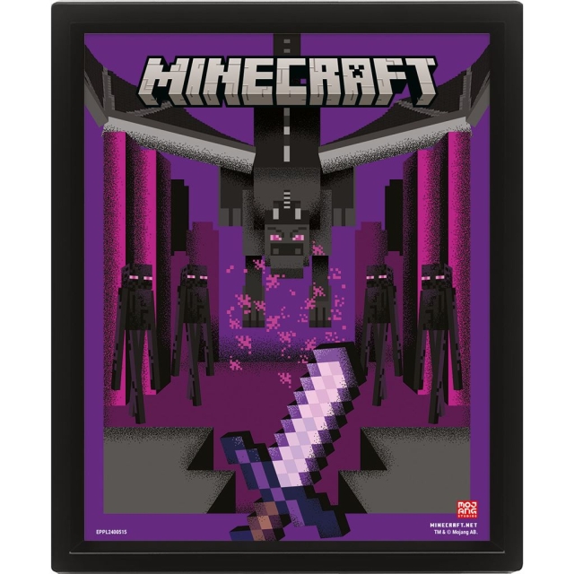 Pyramid International MINECRAFT (ENDER DRAGON DUEL) LENTICULAIRE POSTER