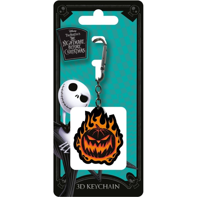 Pyramid International THE NIGHTMARE BEFORE CHRISTMAS (VLAMMENDE POMPOEN) 3D SLEUTELHANGER