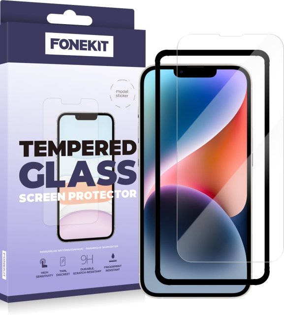FoneKit gepantserd glas, iPhone 14 / 13 / 13 Pro