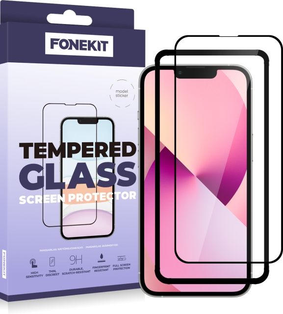 FoneKit Volledige hoes, iPhone 13 mini, zwart
