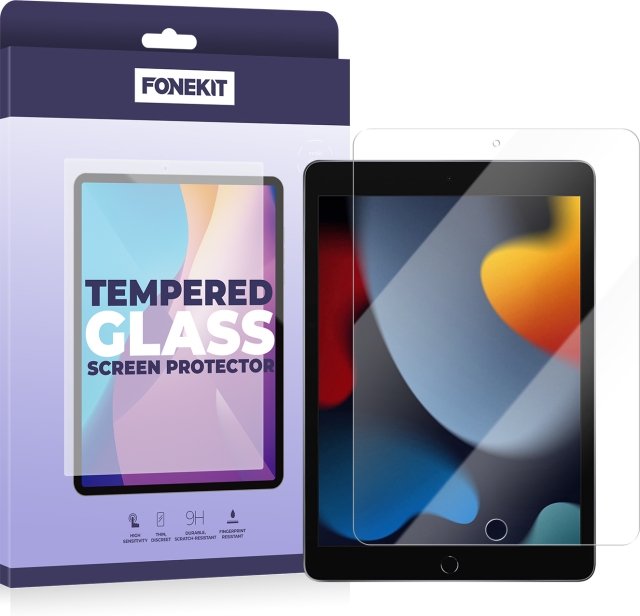 FoneKit gepantserd glas, iPad 7 / 8 / 9 / 10.2 (2019-21) (10.2")