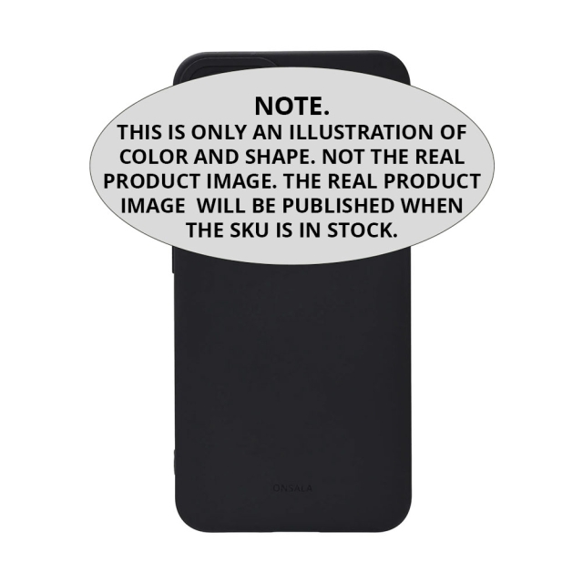 Onsala Mobilskal Samsung S25 Edge Baksida med Silikonkänsla Återvunnen Svart