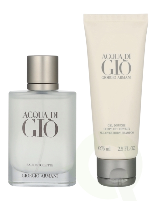 Armani Aqua Di Gio Giftset 125 ml Edt Spray 50 ml/Body Shampoo 75 ml
