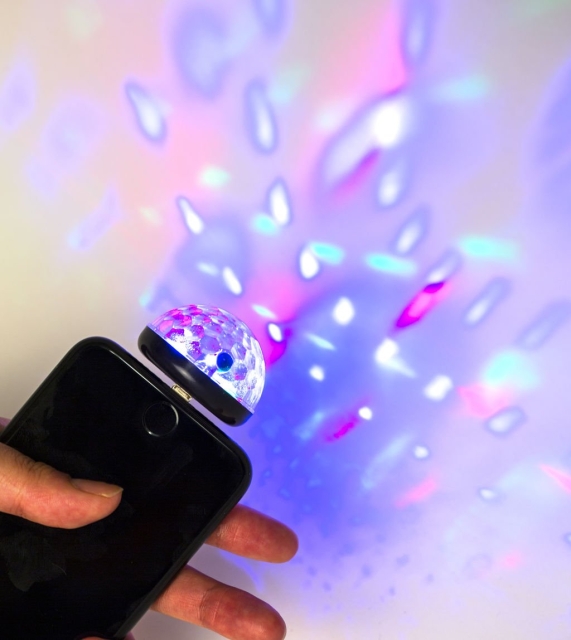 Kikkerland Disco Light voor zwarte telefoon (US173-BK-EU)