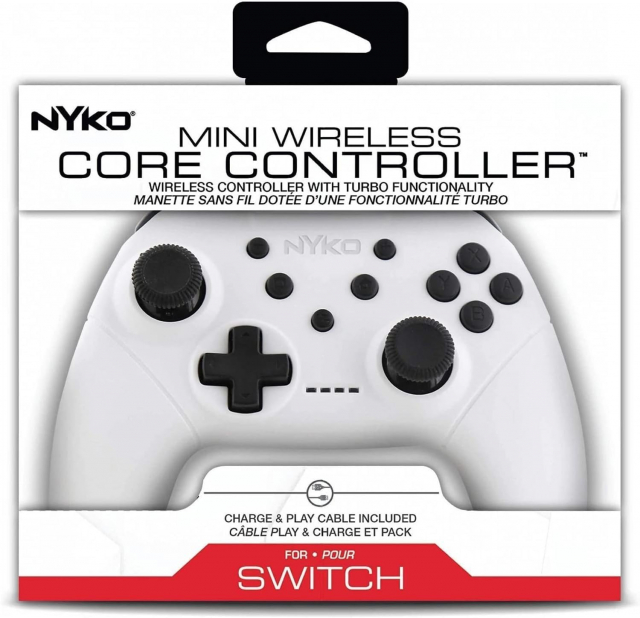 Nyko Mini draadloze Core-controller - Wit Voor Switch