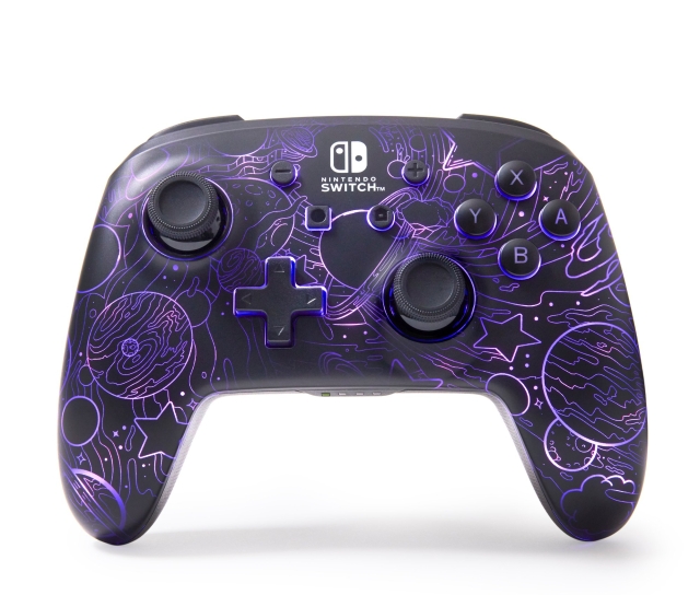 PowerA Verbeterde draadloze controller met Lumectra - Galactic Vortex (Nintendo Switch)
