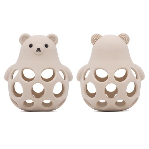 Magni Bijtbal in teddybeer design, beige - (5734)
