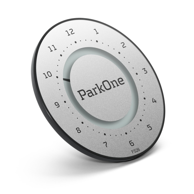 ParkOne 2 - Titanium zilver elektronische parkeerschijf