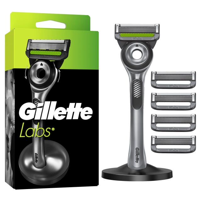 Gillette GilletteLabs met Exfoliating Bar Scheermes Voor Mannen - Groen/Zwart
