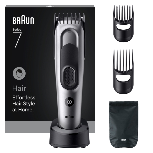 Braun Tondeuse Series 7, +5 stylingtools, HC7590 - Grijs