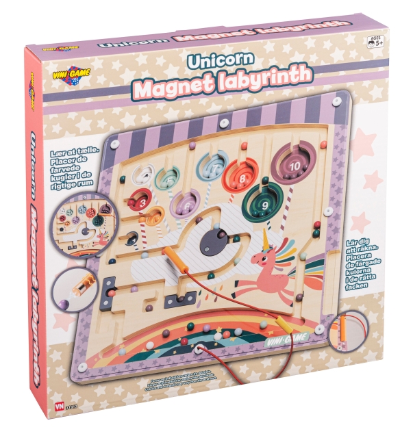 Vini Games Eenhoorn Hout/Magneet Spel (31913)